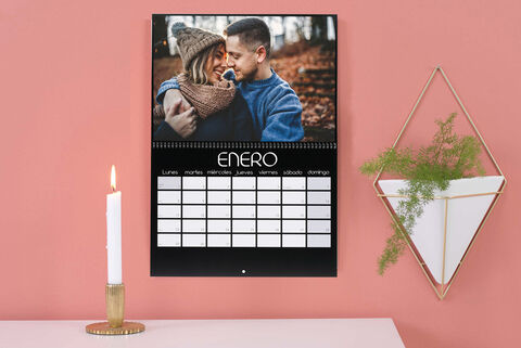Calendario personalizado para pared doble página en diferentes tamaños
