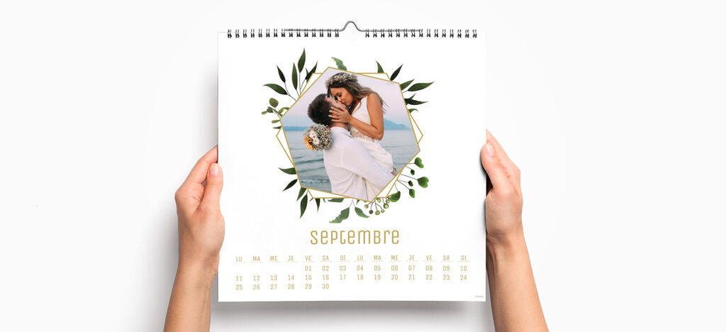 Calendario de pared personalizado cuadrado