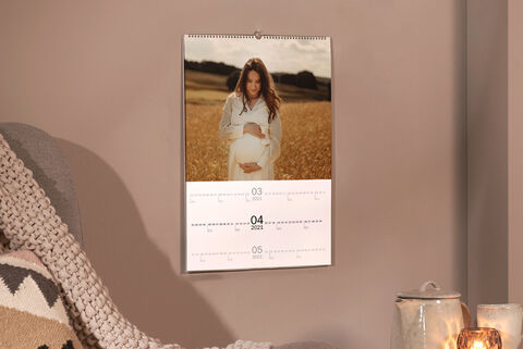 Calendario para paredes personalizado trimestral