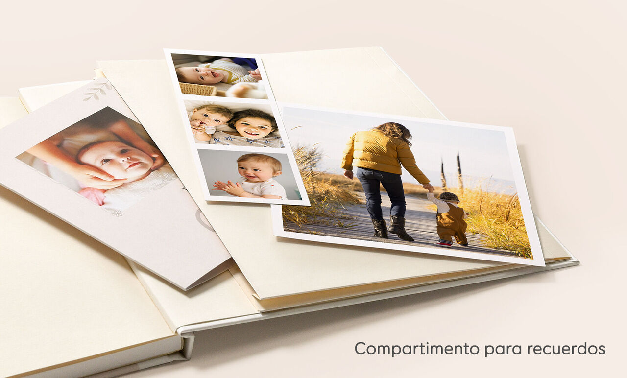 compartimento para recuerdos del álbum de fotos mediano cuadrado