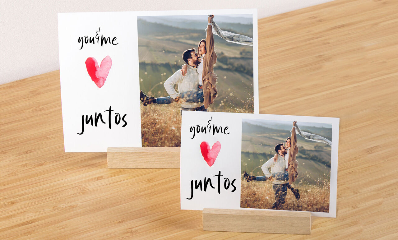 Tarjetas diseñadas al momento