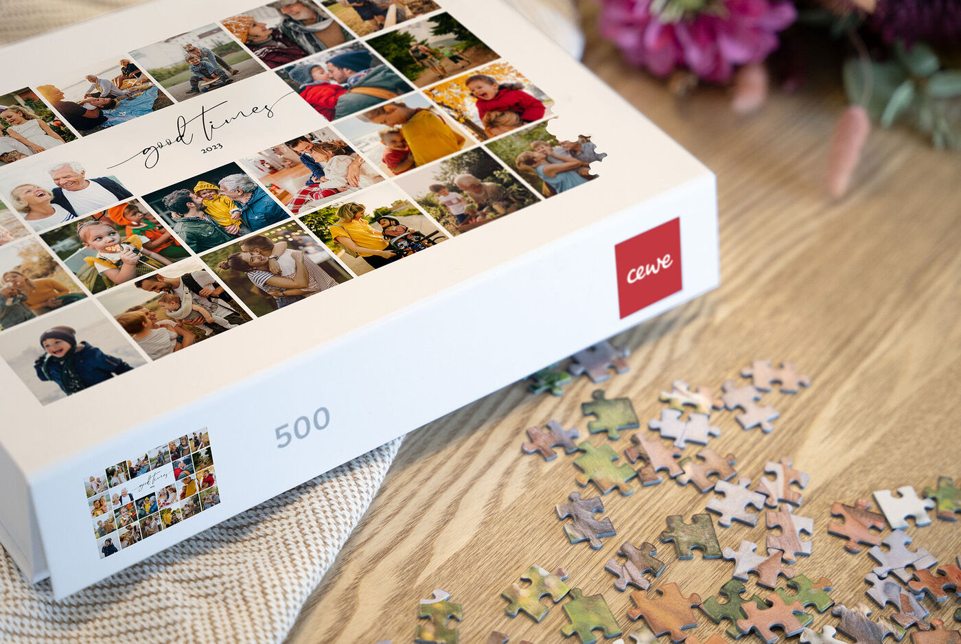 puzzle personalizado premium con fotos de tus mejores momentos.