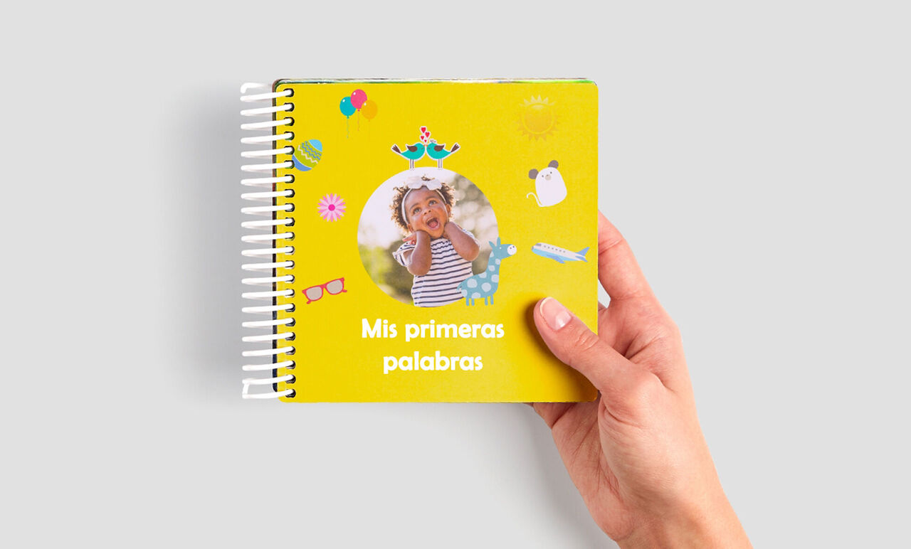 Álbum digital cewe bebe con espiral
