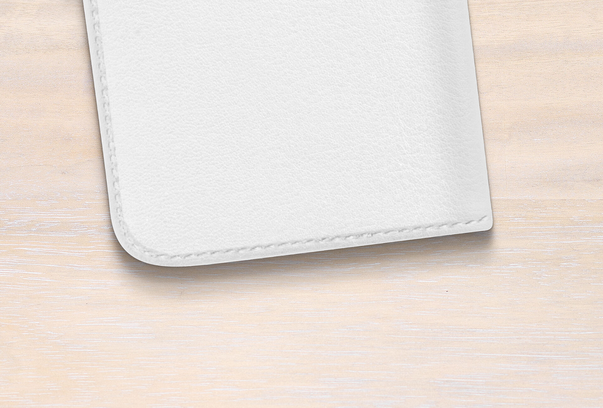 Funda personalizada móvil polipiel blanca