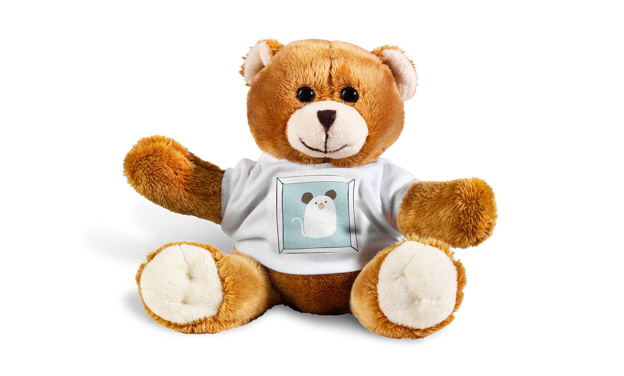 Peluche personalizado con tu foto en la camiseta