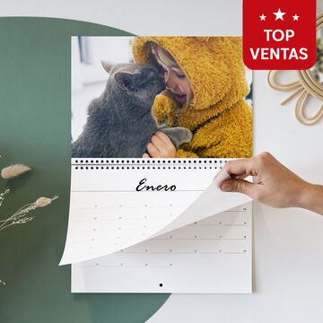 calendario personalizado para pared a doble página.