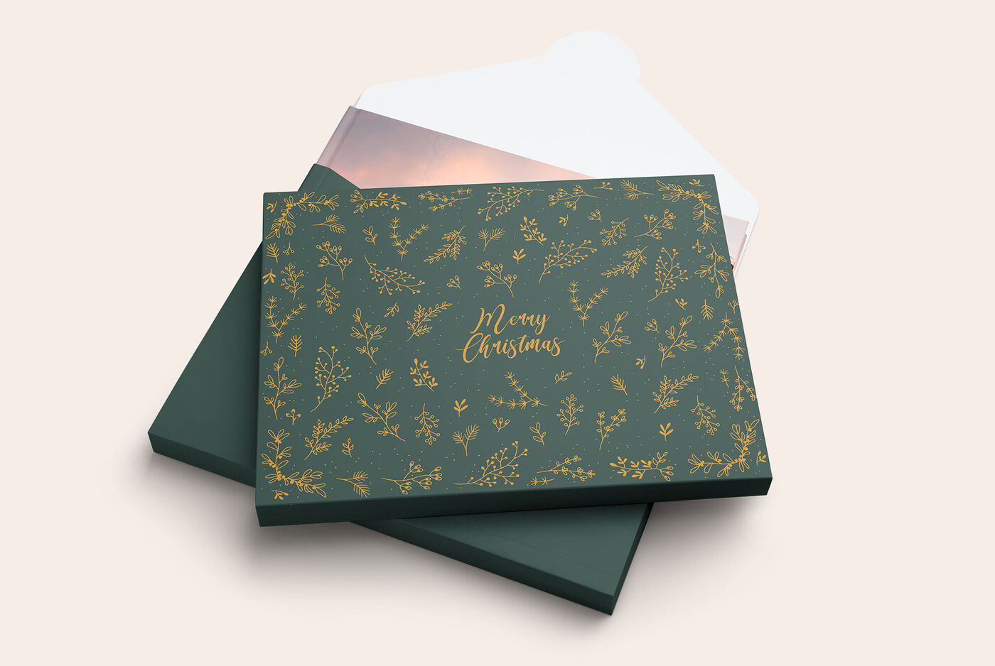 Envoltorio de regalo "Feliz Navidad" para álbum de fotos