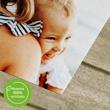 Revelado con papel 100% reciclado