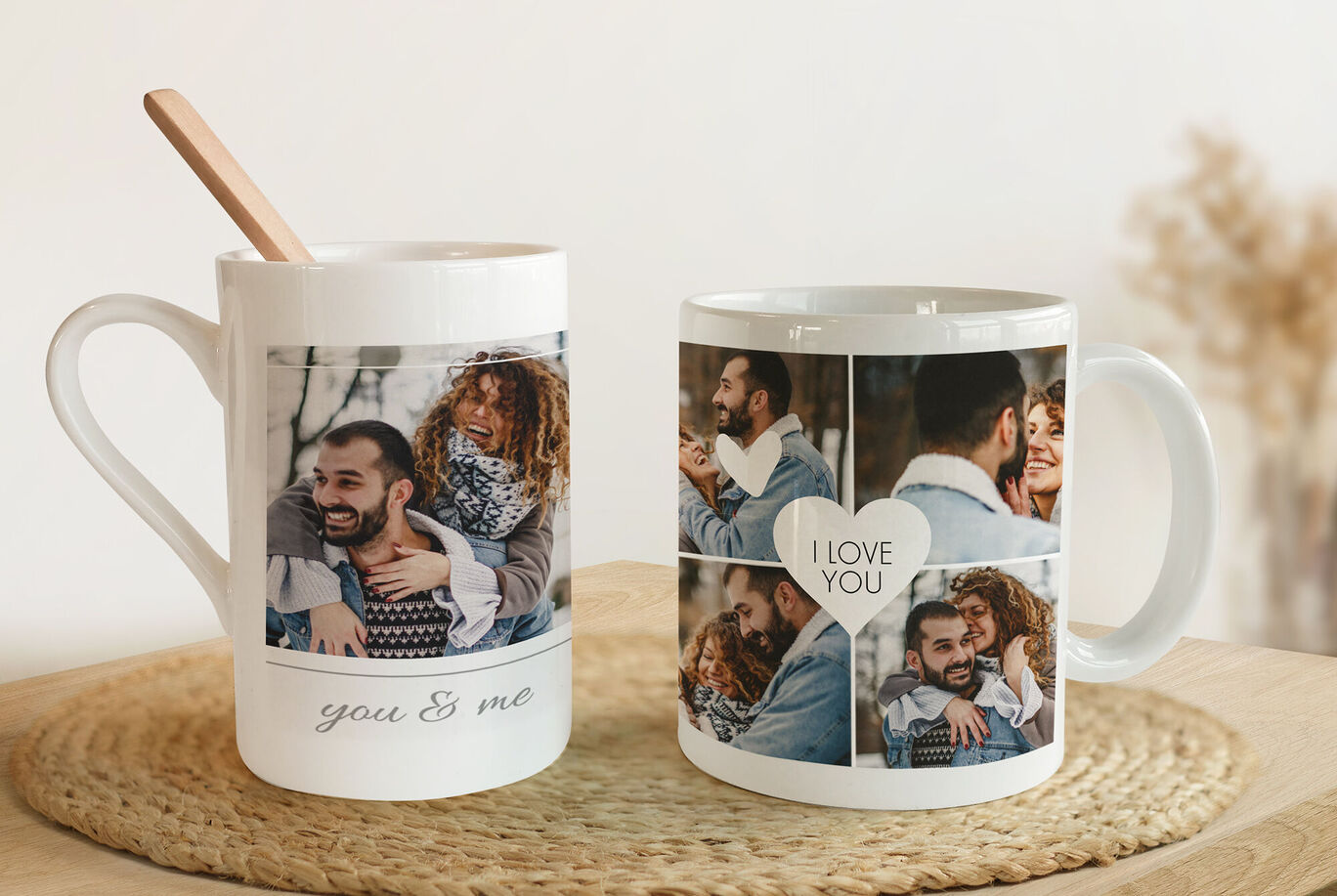 taza personalizada con recuerdos e imágenes. Crea tu taza fotográfica con las plantillas creativas.