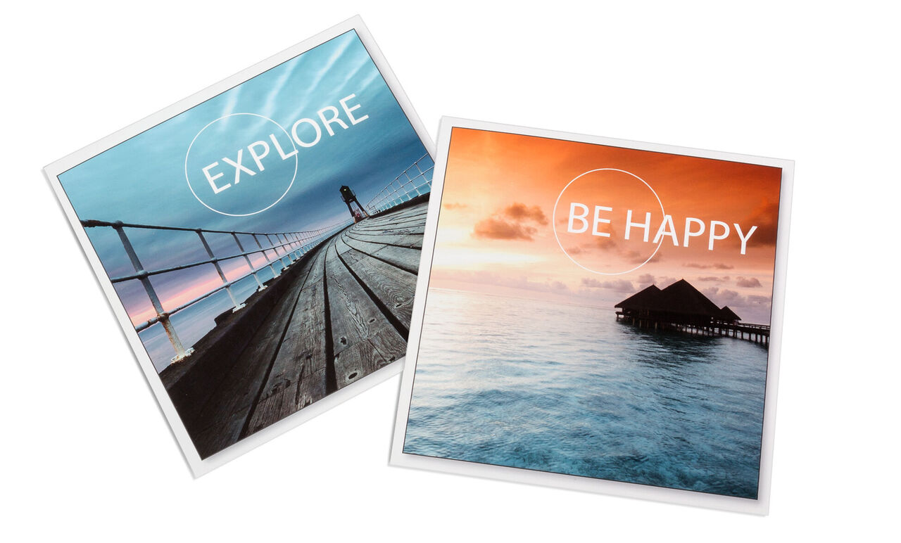 Revelado creativo decoprints cuadrados