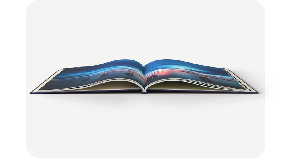Álbum de fotos con papel digital y apertura clásica