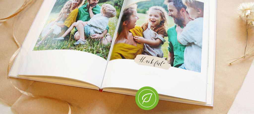 Álbum de fotos con papel reciclado ecológico