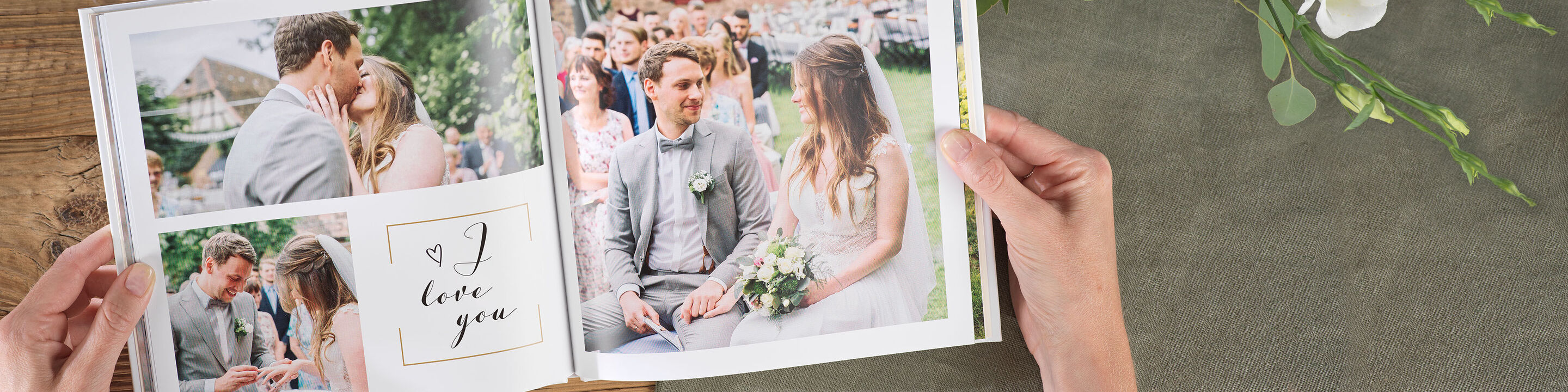 álbum de fotos personalizado para bodas.