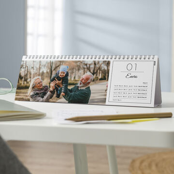 Calendario de mesa horizontal