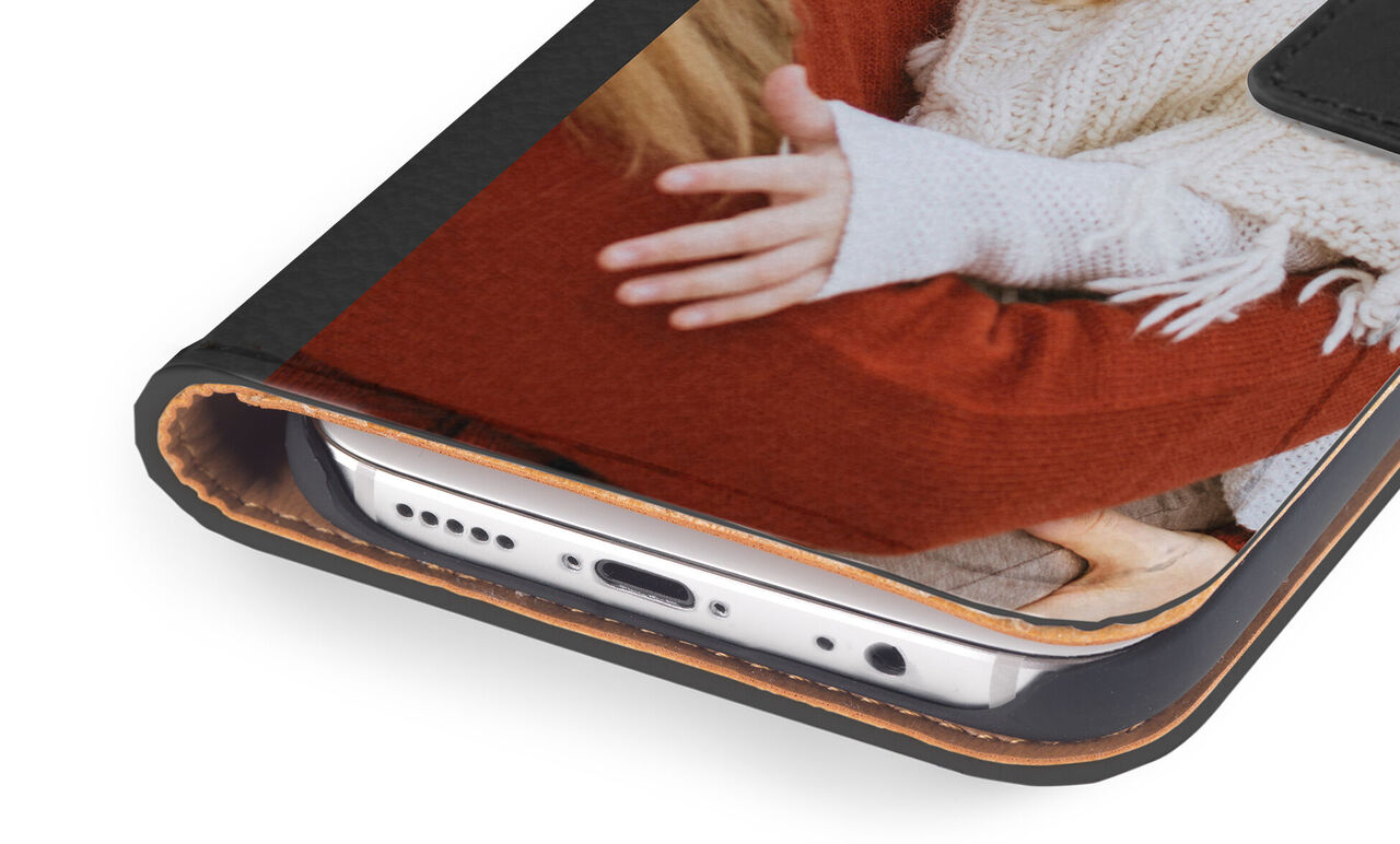 Funda personalizada móvil polipiel apertura lateral 002