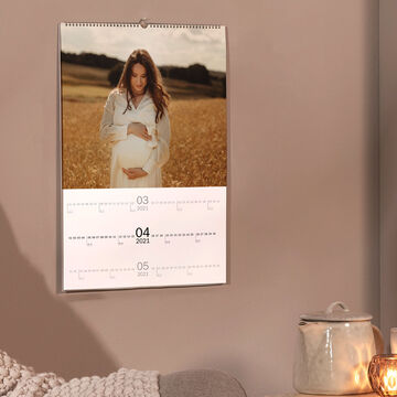 Calendario para paredes personalizado trimestral