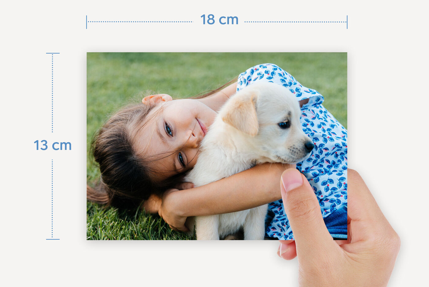 tamaño para tus fotos 13x18 cm