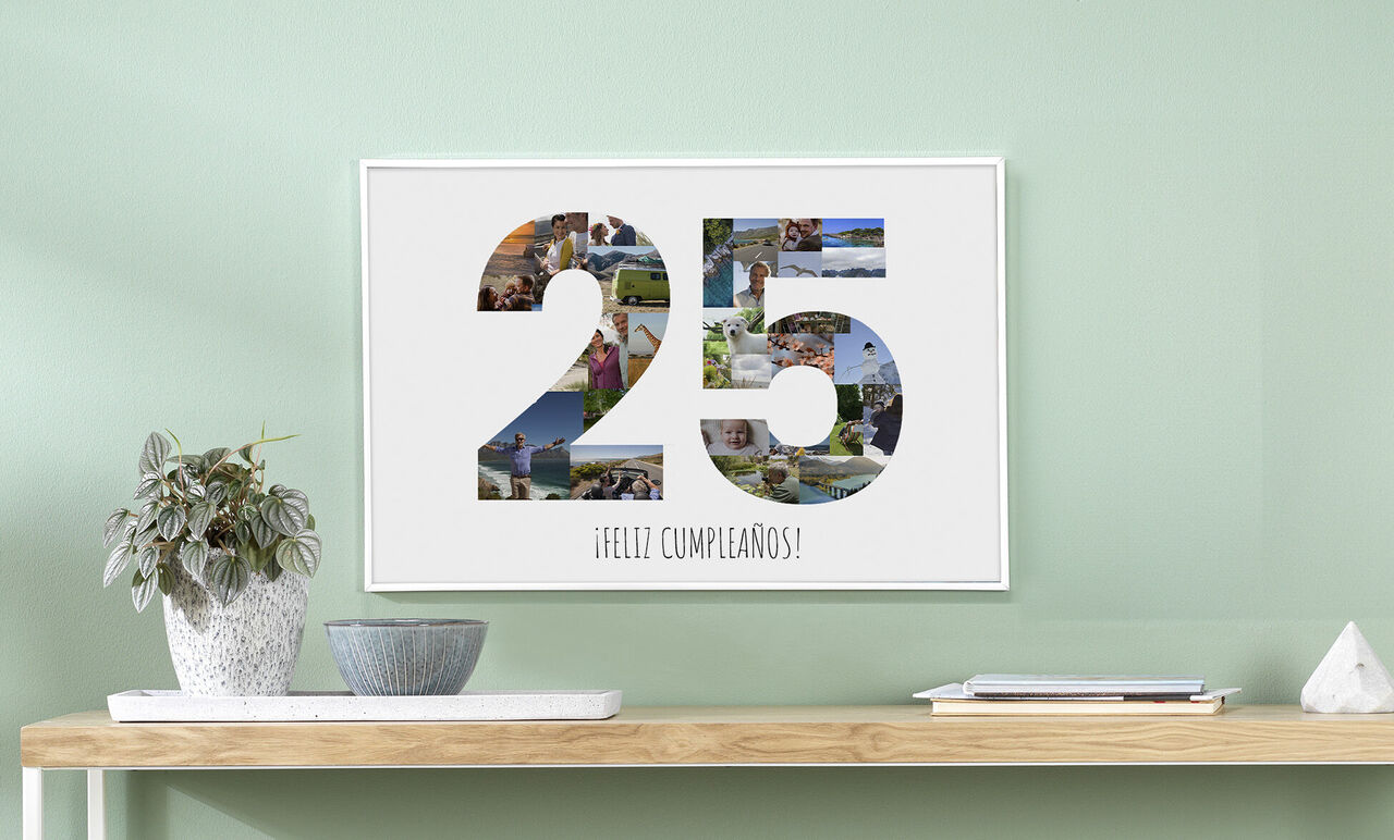 Poster personalizado de cumpleaños para decoración.