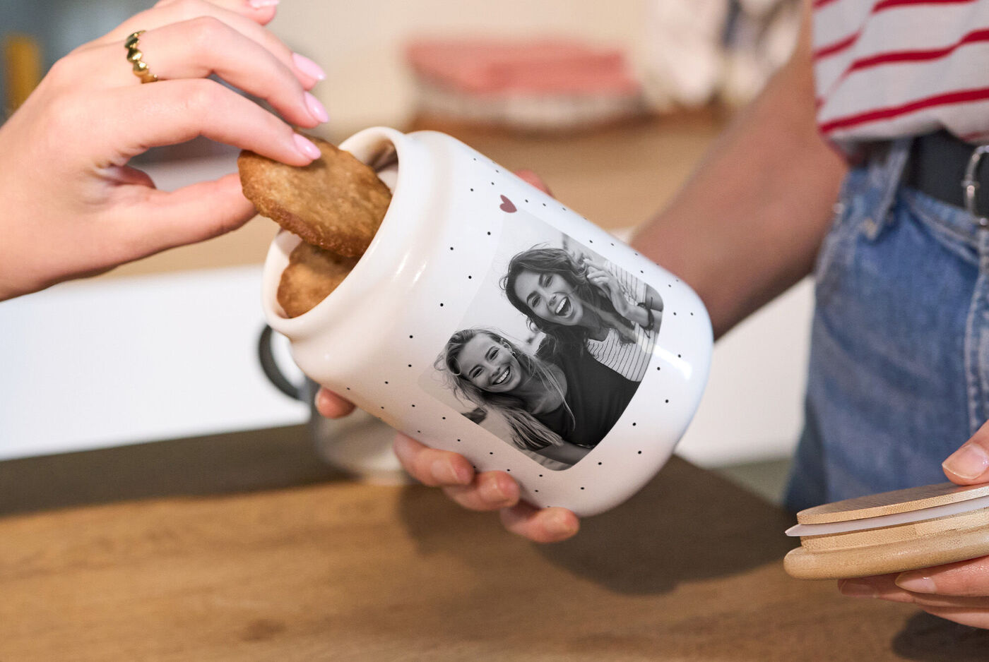 Bote de galletas personalizados con tus fotos.