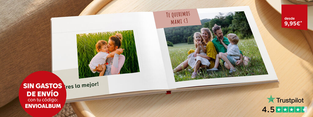 Álbum de fotos digital personalizado, imprime tus recuerdos llenos de emociones con un álbum de máxima calidad.