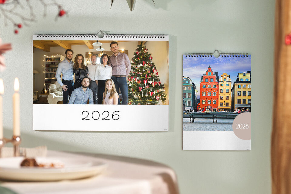 calendarios de pared personalizados con fotos, regalo ideal para Navidad.