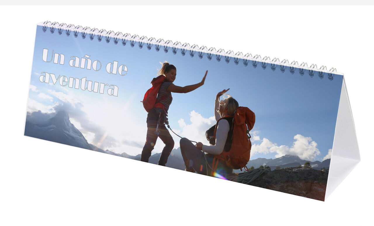 Calendario personalizado de mesa horizontal con fotos 003