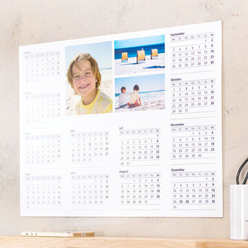 Planificador anual de una página