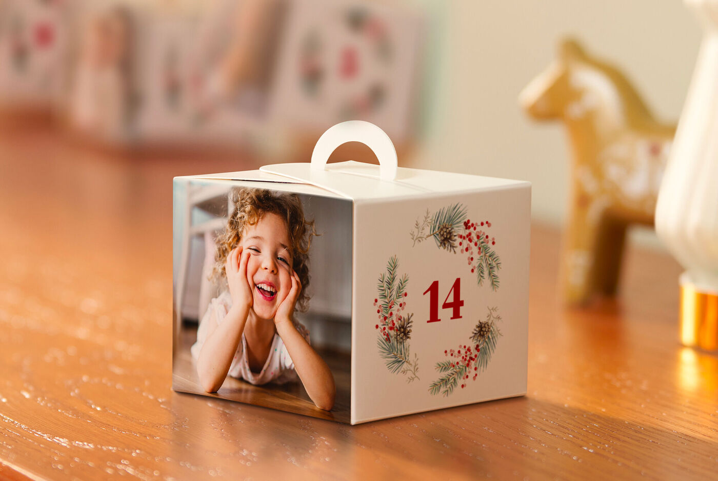 calendario de Adviento personalizado con 24 cajitas para rellenar