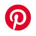 Logo de Pinterest: ícono circular de color rojo con la letra "P" estilizada en blanco, cuya parte inferior simula un alfiler o chincheta.