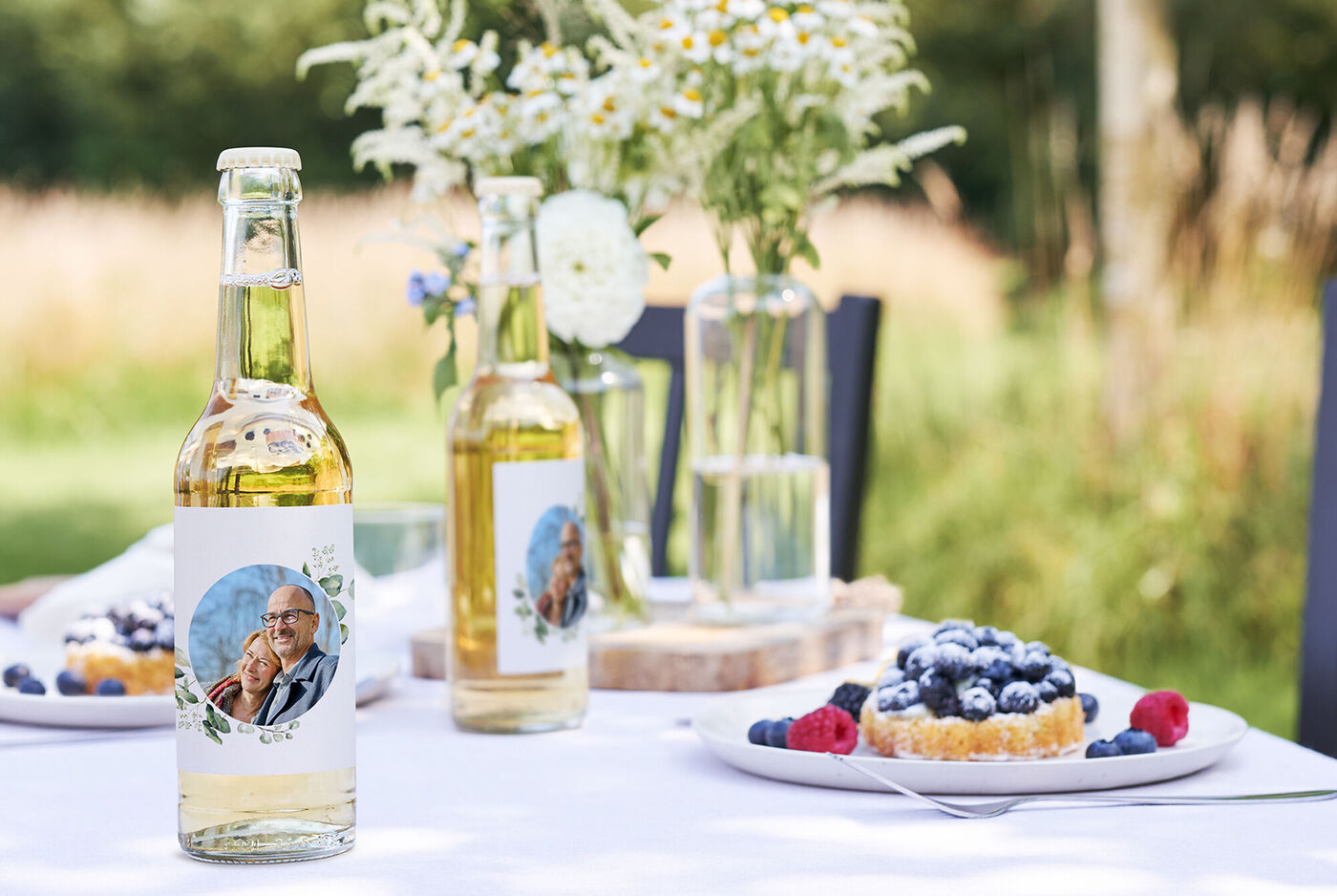 etiqueta para botella personalizada con tus mejores fotografías.
