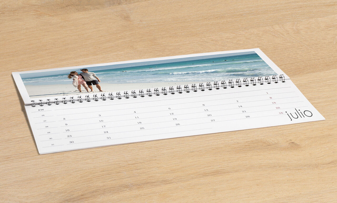 Calendario mesa personalizado tumbado 001