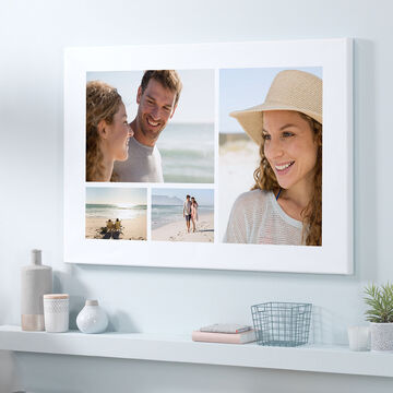 Maravilloso cuadro con recuerdos de las vacaciones en la playa.