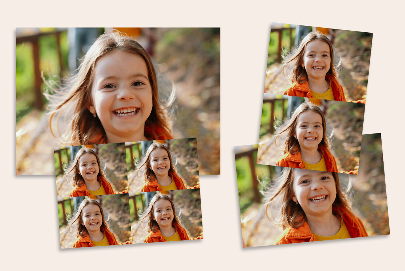 Set de fotos XL con revelados en varios formatos y tamaños pack grande.
