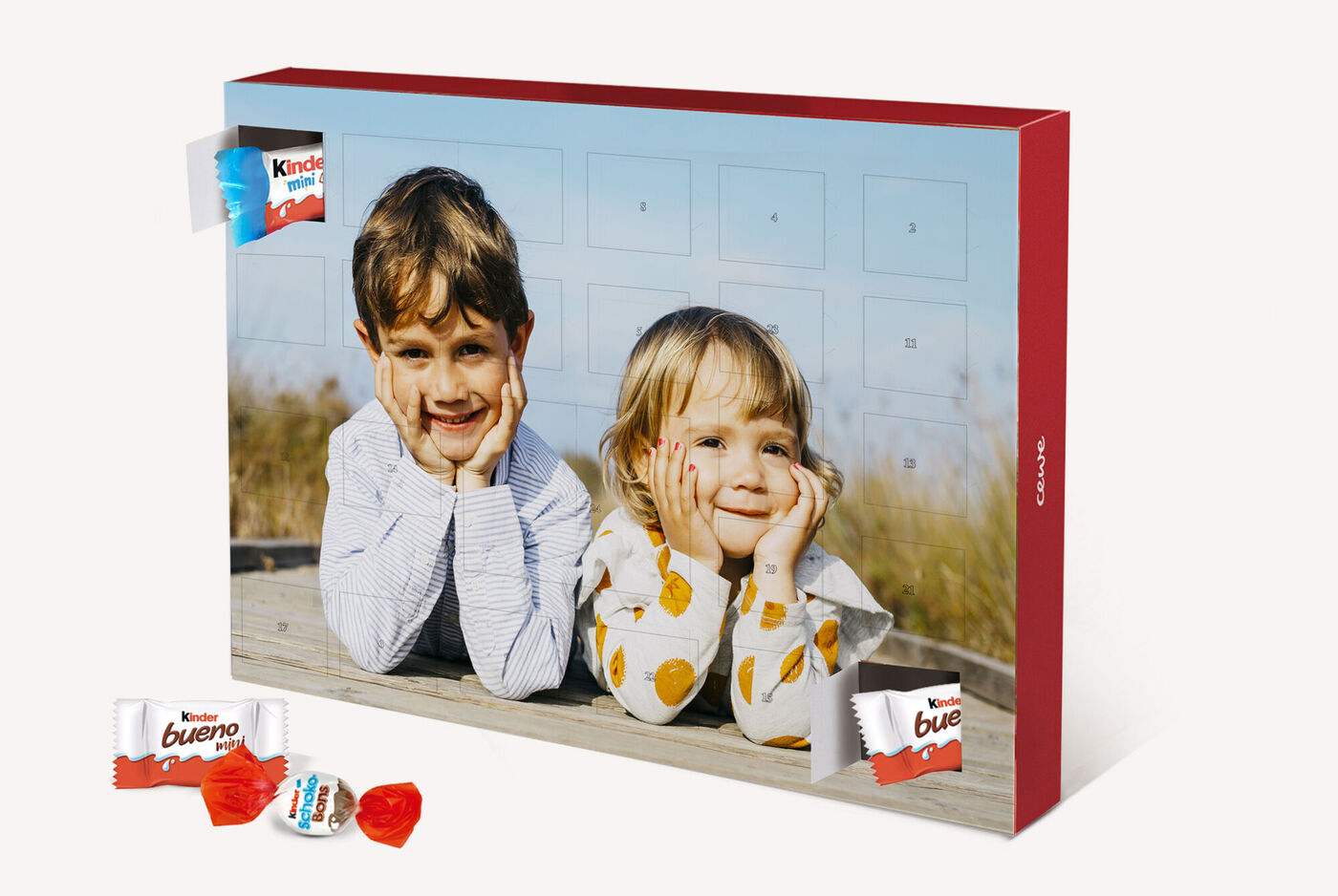 calendarios de adviento personalizados con chocolates y fotos