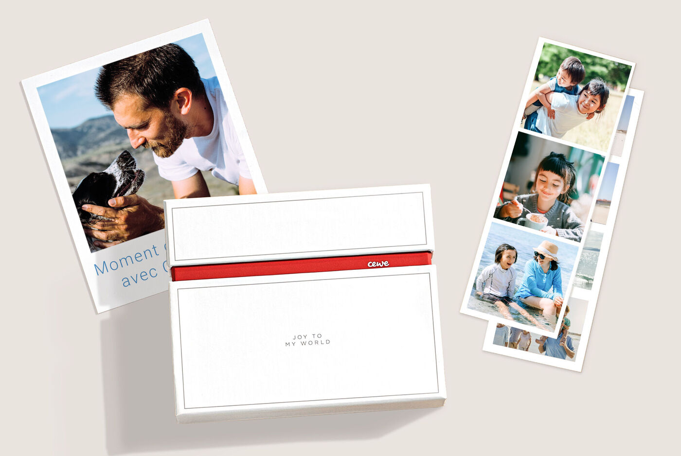 fotos creativas para hacer regalos: retro, vintage, cuadradas y con caja de almacenamiento.