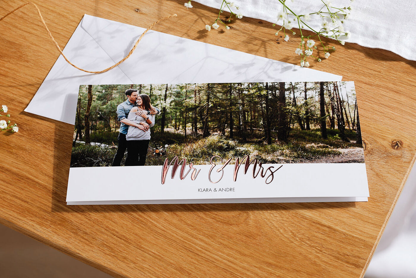 Tarjetas personalizadas de boda